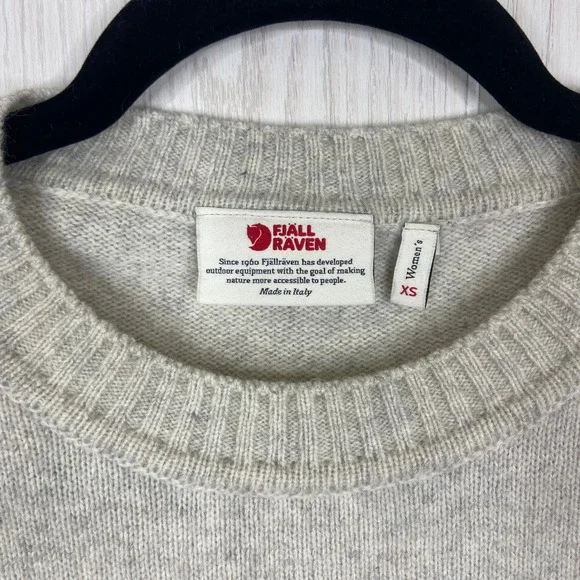 Fjallraven Re-Wool View Sweater Women's XS Mountain Landscape Knit - Picture 2 of 6